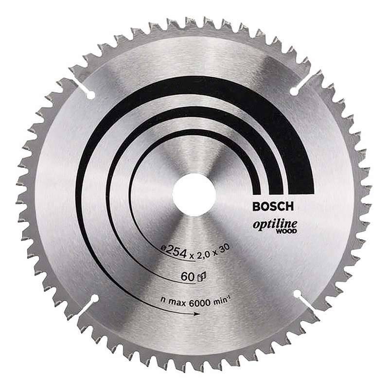 Bosch - Lame BOSCH 2608640436 Optiline Wood Ø 254 mm 60 dents pour scie à onglet et radiale Bosch