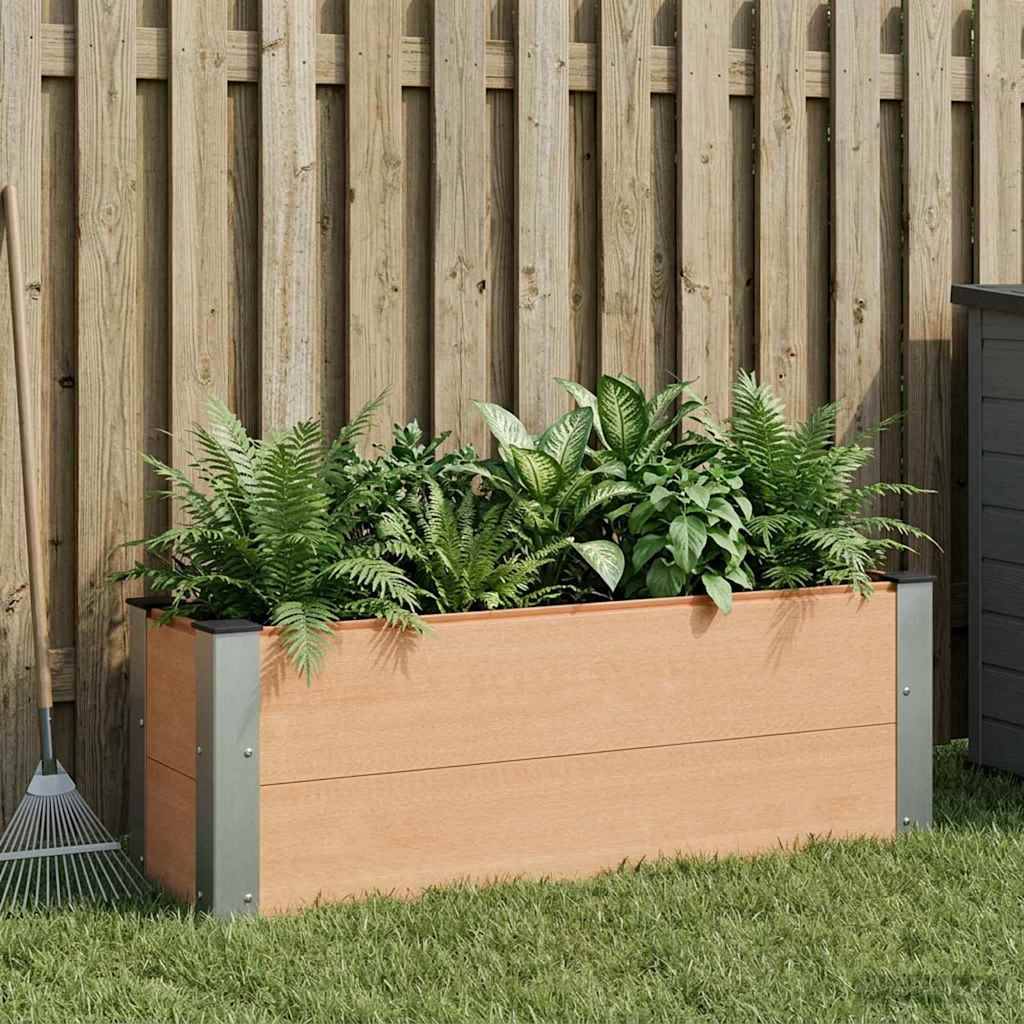 Prolenta Premium - Jardinière aluminium marron 100 x 30 x 36 cm - Prolenta premium p348.8 - Image 2