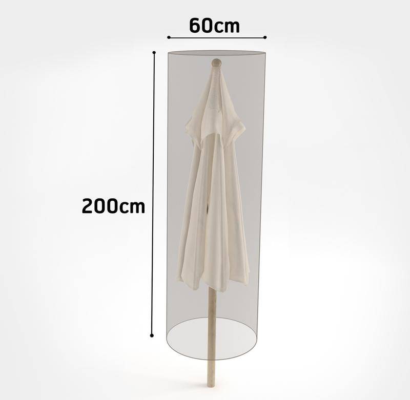Nortène - Housse de protection en polyester pour Parasol - 60 x h 200 cm - g/m2 Nortene - Imagen 2