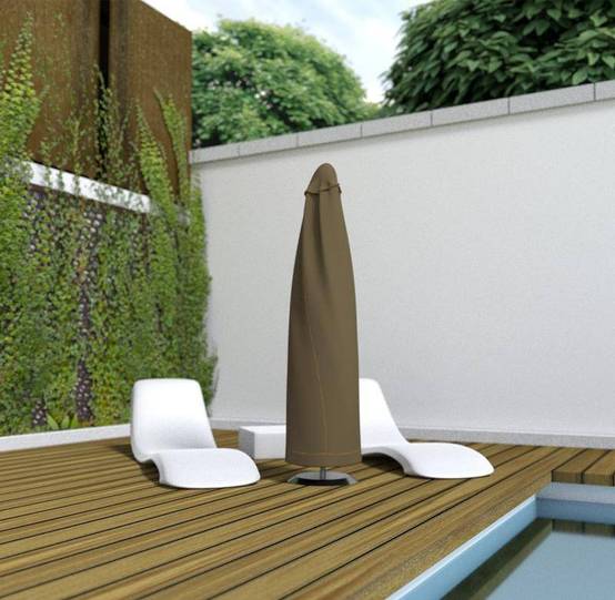 Nortène - Housse de protection en polyester pour Parasol - 60 x h 200 cm - g/m2 Nortene - Imagen 1
