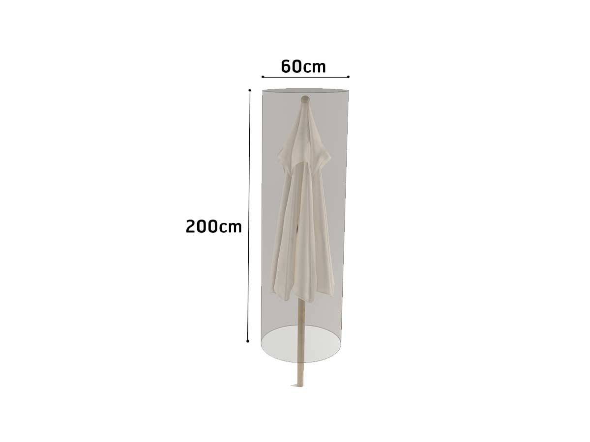 Nortène - Housse de protection en polyester pour Parasol - 60 x h 200 cm - g/m2 Nortene - Imagen 3