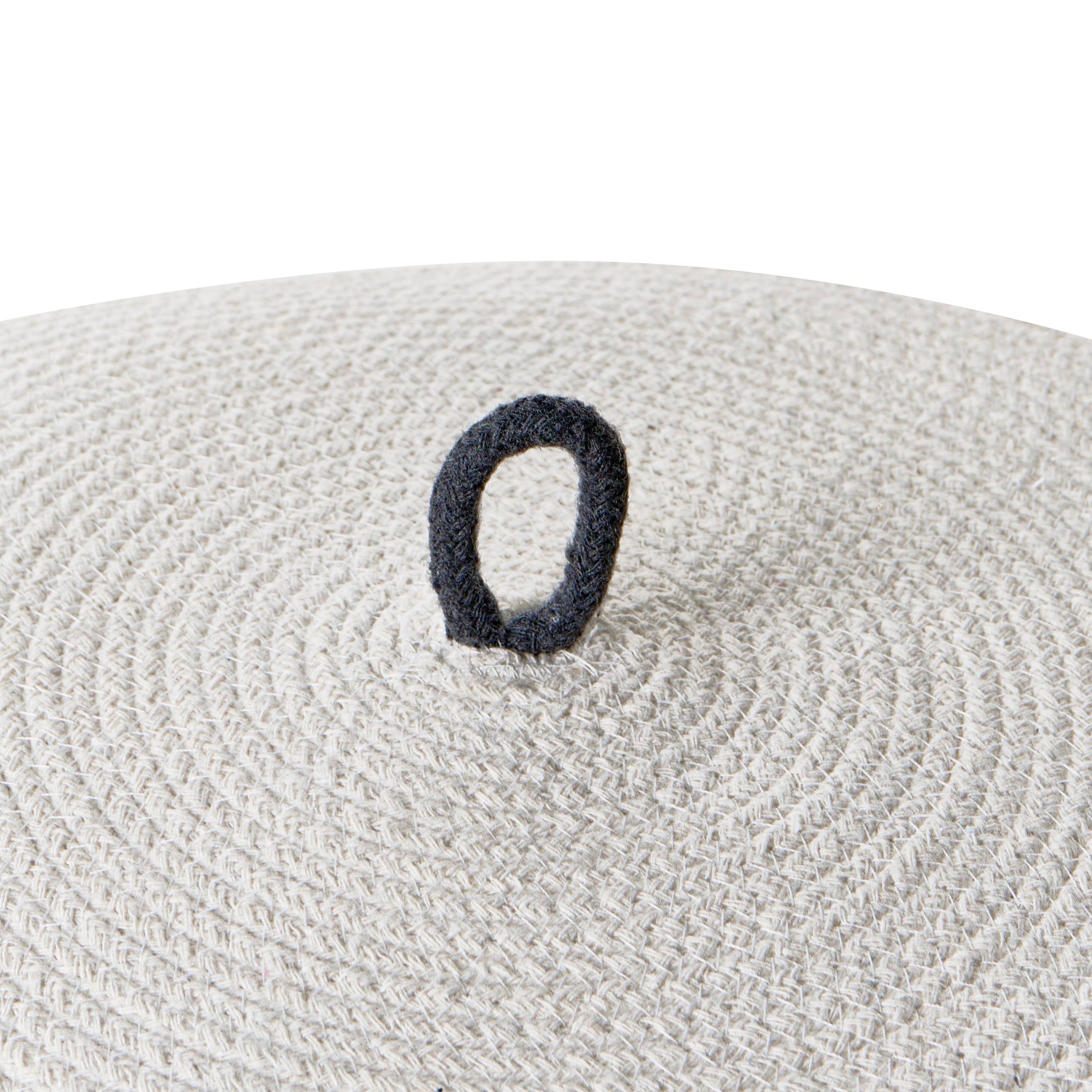 Beliani - Corbeille Coton Blanc/gris foncé SILOPI - 52x44x44- Beliani - Image 6