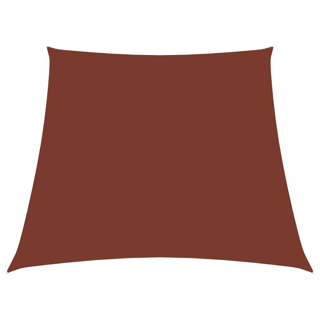 Helloshop26 - Voile toile d'ombrage parasol tissu oxford trapèze 3/5 x 4 m terre cuite - Imagen 1