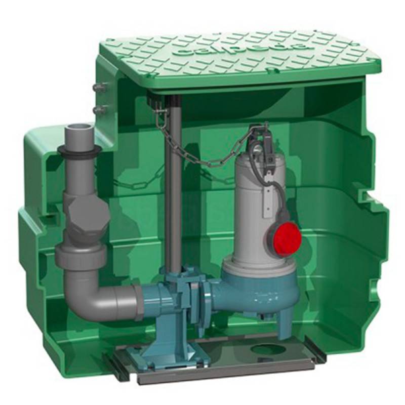 Station de relevage 230L Calpeda CAL230GQVM508PA 0,55 kW eau chargée jusqu'à 24 m3/h monophasé 220V