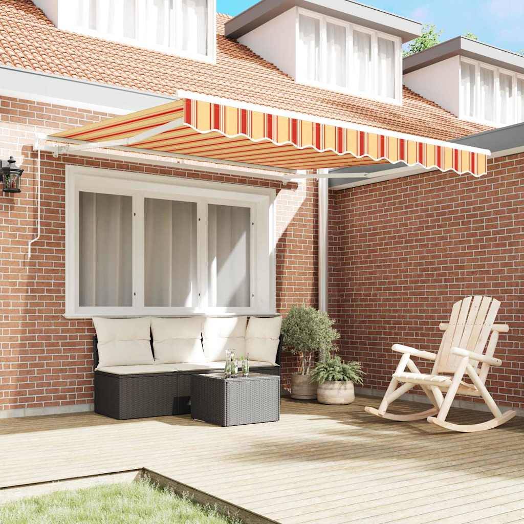 Maison Chic - Store banne | Auvent Jaune et Orange 350 x 250 x 165 cm Polyester Maison Chic - Image 2