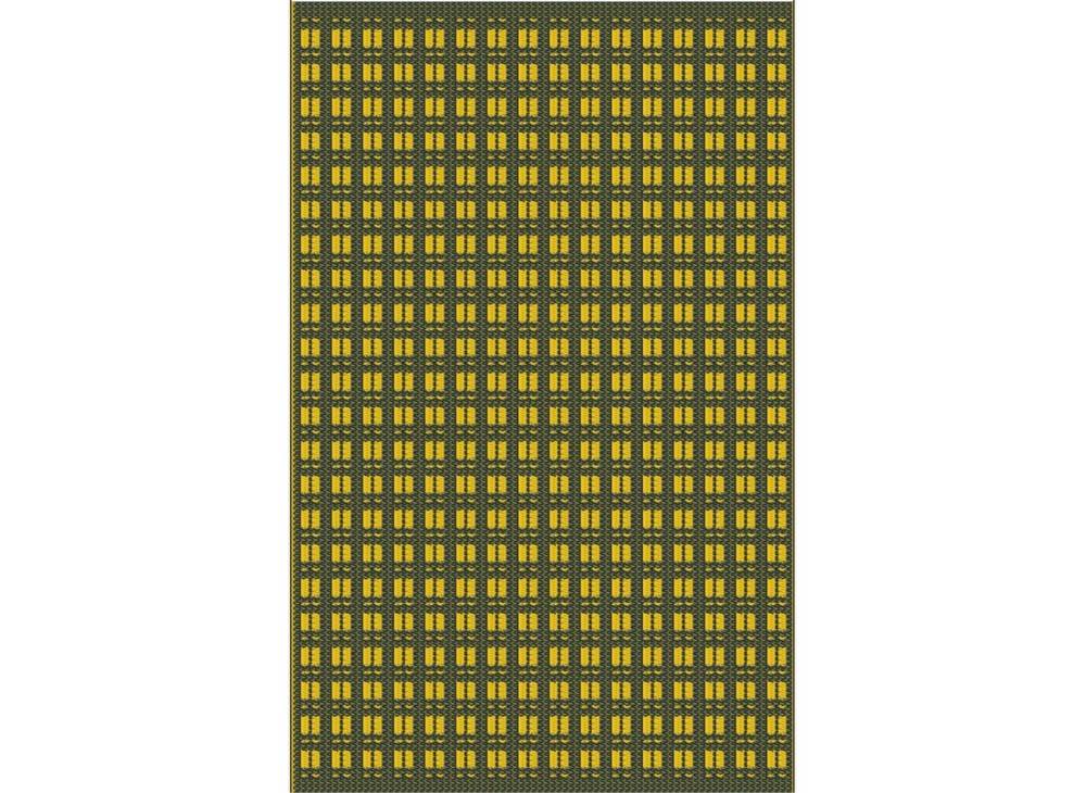 Proloisirs - Tapis d’extérieur pour salon détente ou repas moutarde/graphite 240 x 150 cm PROLOISIRS - Image 1