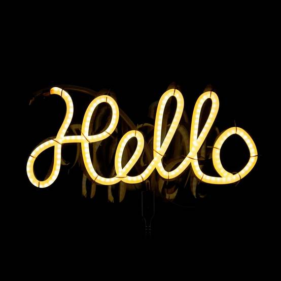 Ampoule Décorative à Filament "Hello" 17cm Ambre - Image 3
