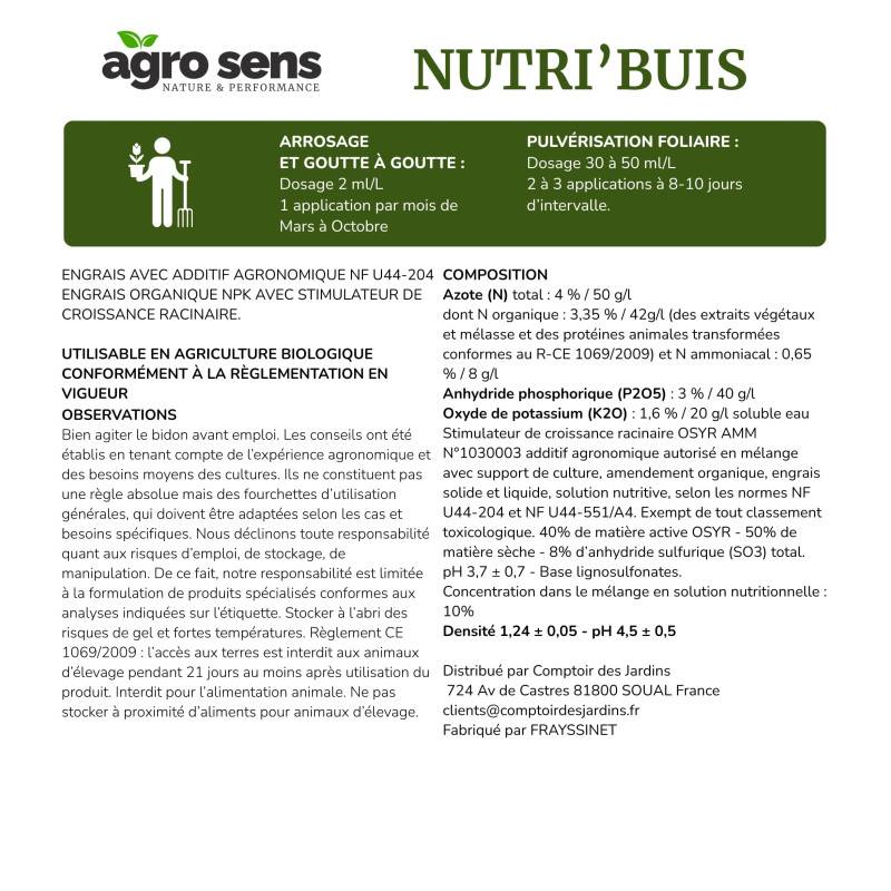Nutri Buis - Engrais liquide pour buis et conifères - 1 litre (500 litres de préparation) - Image 5