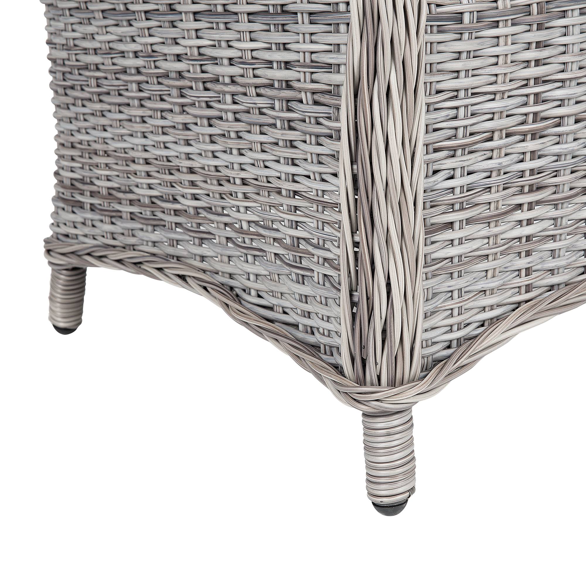 Beliani - Fauteuil Polyrotin Gris CASCAIS - Beliani - Imagen 7