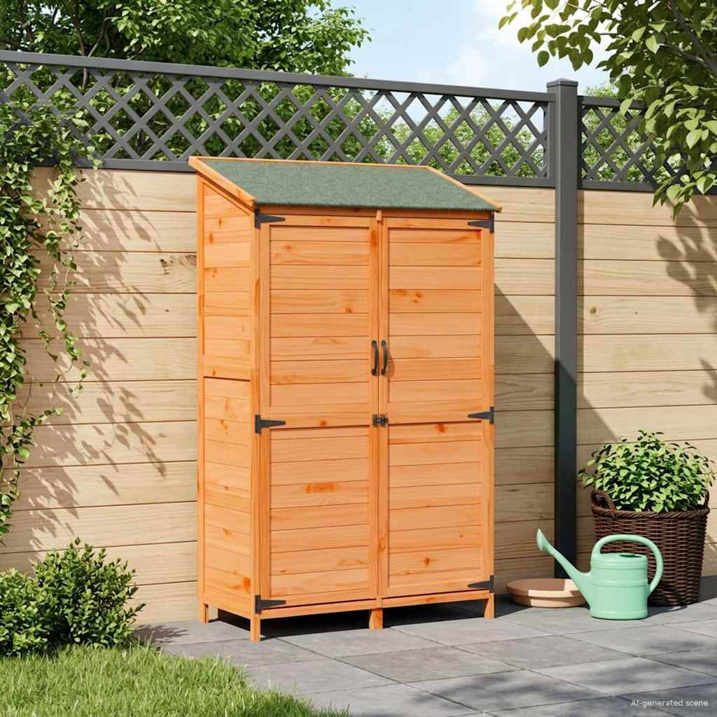 PANGIVO - Abri de jardin bois de sapin marron 106.5 x 56 x 176 cm - PANGIVO - Image 3