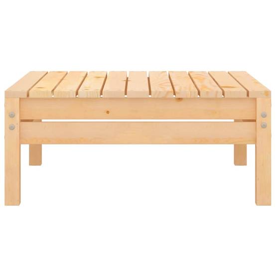 Salon de Jardin Bas Modulable 3 Pièces Bois de Pin Massif Style Rustique Design Palette Détente Brun – ComfortXL Outdoor Living - Image 6
