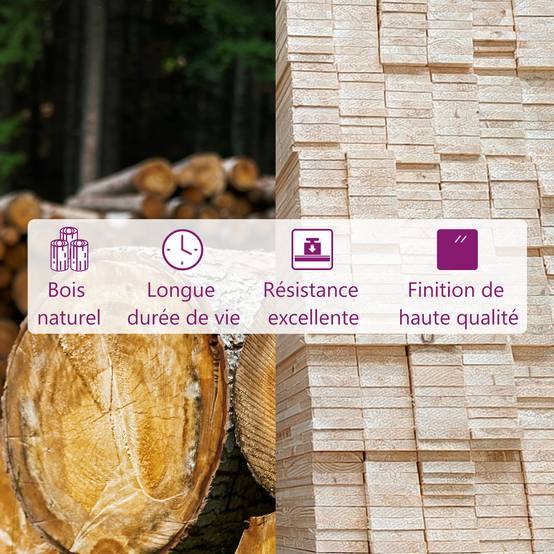 Salon de Jardin Bas Modulable 3 Pièces Bois de Pin Massif Style Rustique Design Palette Détente Brun – ComfortXL Outdoor Living - Image 8