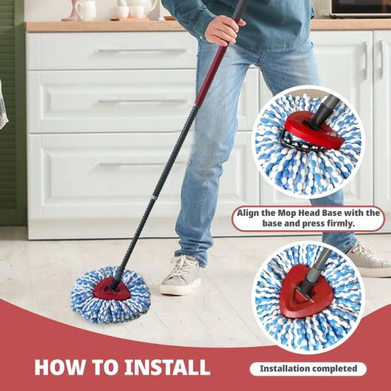 Tête de balai rotatif de rechange compatible avec le système RinseClean à 2 réservoirs-IntiMeg - Image 5