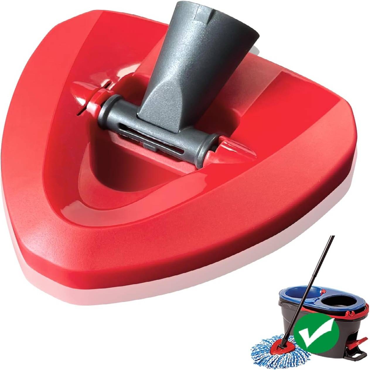 Tête de balai rotatif de rechange compatible avec le système RinseClean à 2 réservoirs-IntiMeg - Image 1