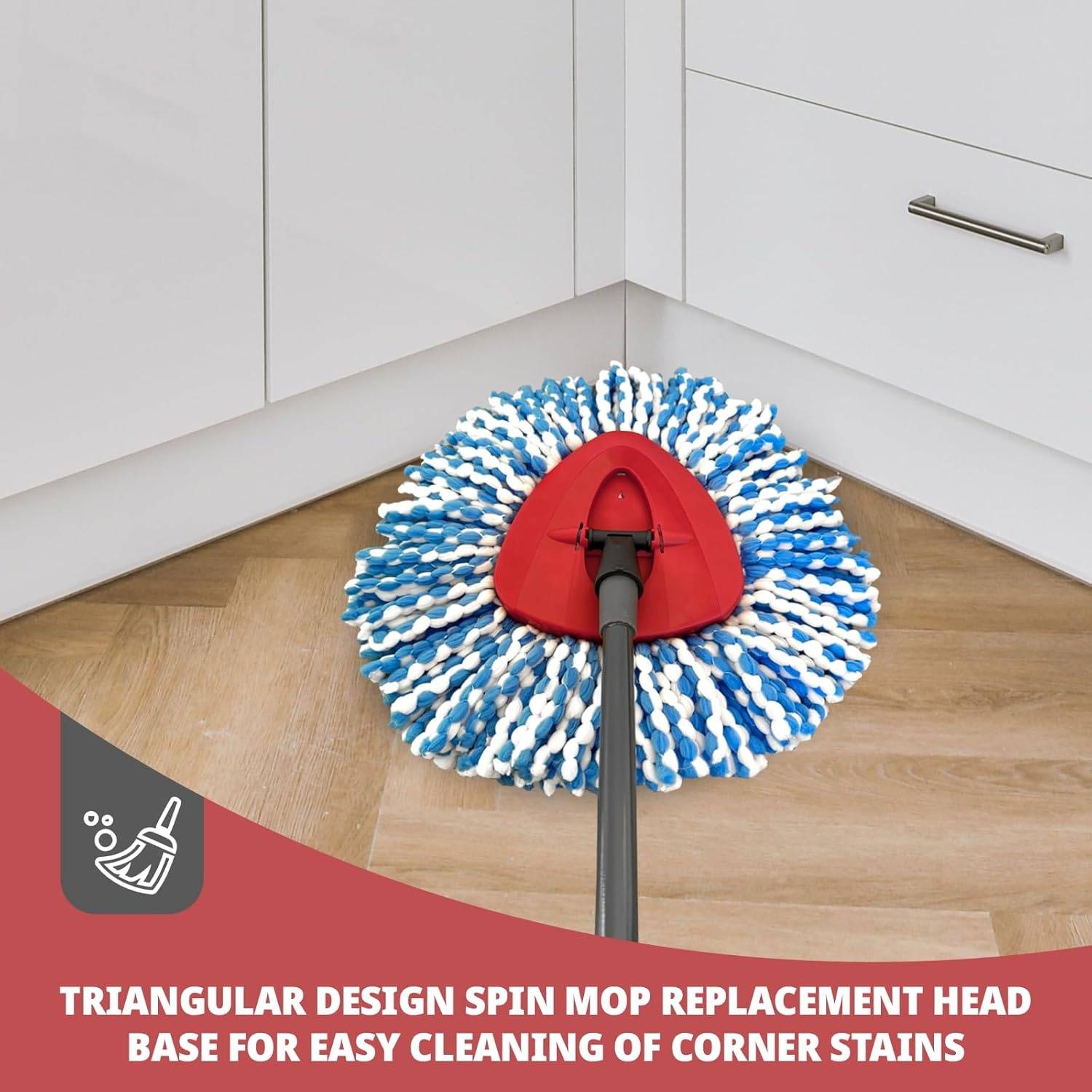Tête de balai rotatif de rechange compatible avec le système RinseClean à 2 réservoirs-IntiMeg - Image 4