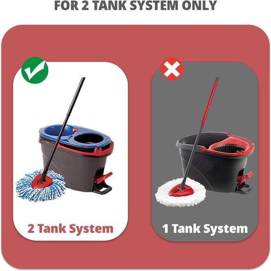 Tête de balai rotatif de rechange compatible avec le système RinseClean à 2 réservoirs-IntiMeg - Image 2