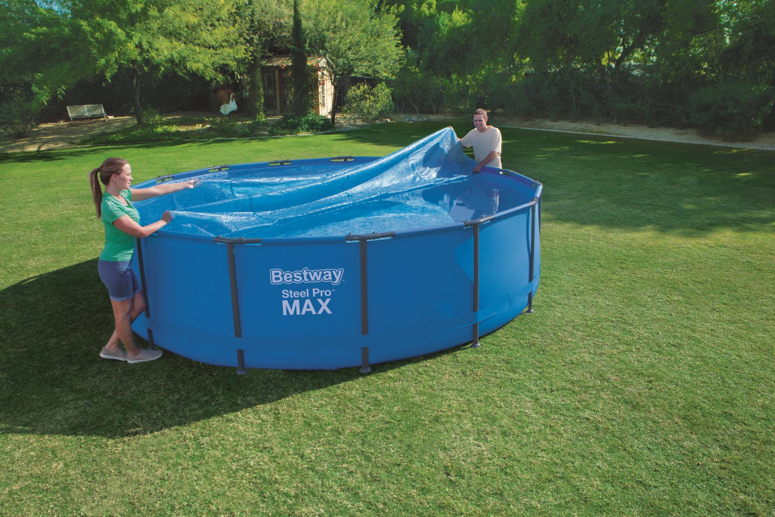 Bestway - Bâche Solaire Ronde Bestway Chauffe Et Protège Votre Piscine Hors-sol. - Bestway - Image 2