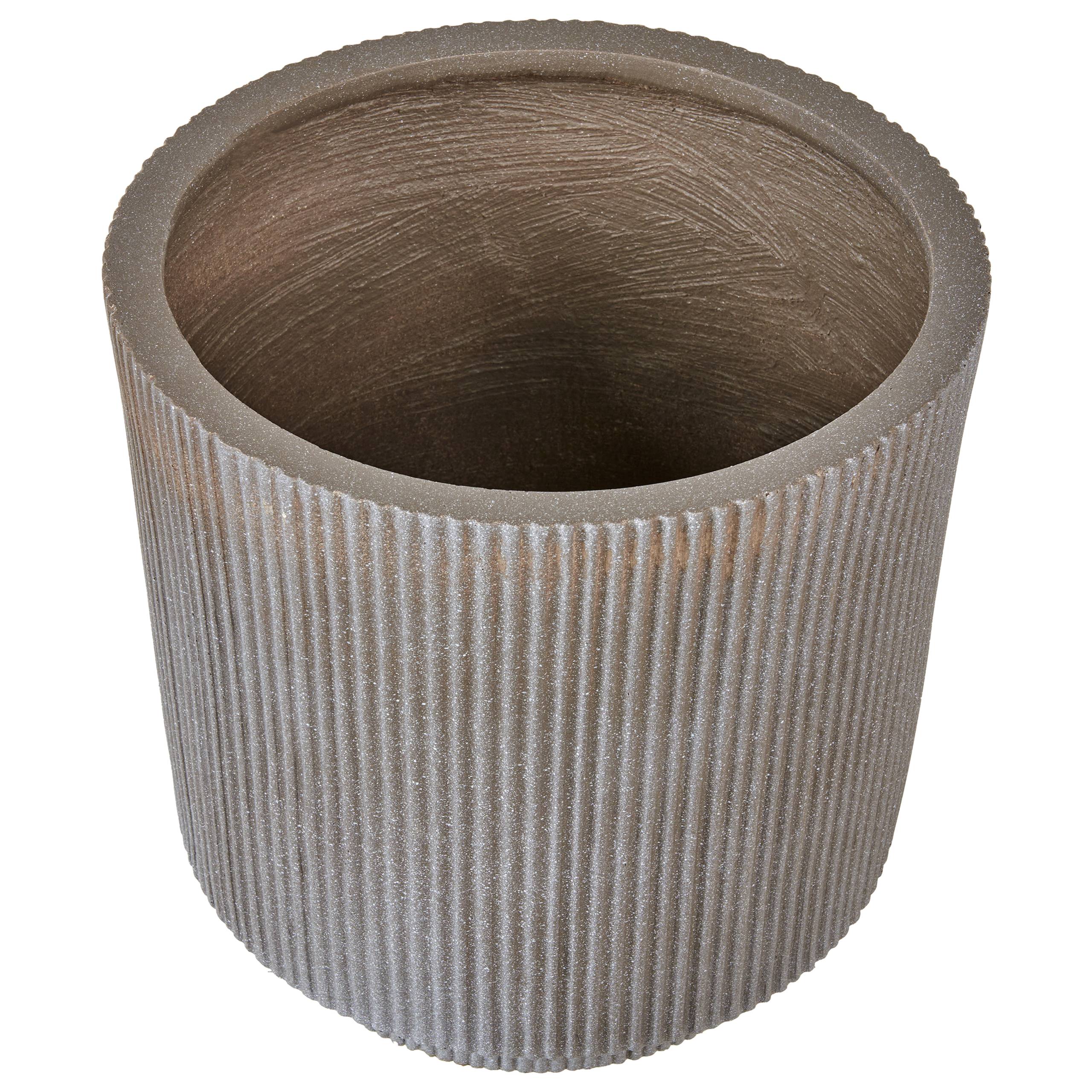 Beliani - Cache-pot d'extérieur Fibre d'argile Taupe DARIA - 37x37x37- Beliani - Image 4