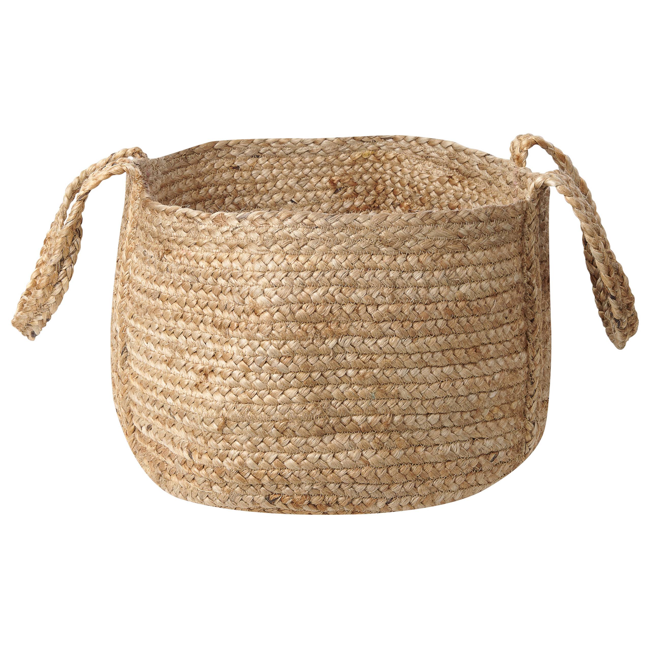 Beliani - Paniers Naturel en Jute 50 cm Ronds Faits Main Rangement Intérieur pour Linge Facile à Entretenir Corbeilles Lot de 2 - Imagen 4