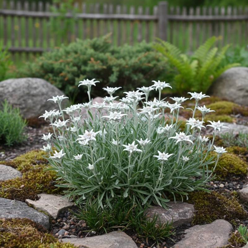 Edelweiss des Alpes à fleurs Blanche/ - feuillage Persistant - Godet - 5/20 cm