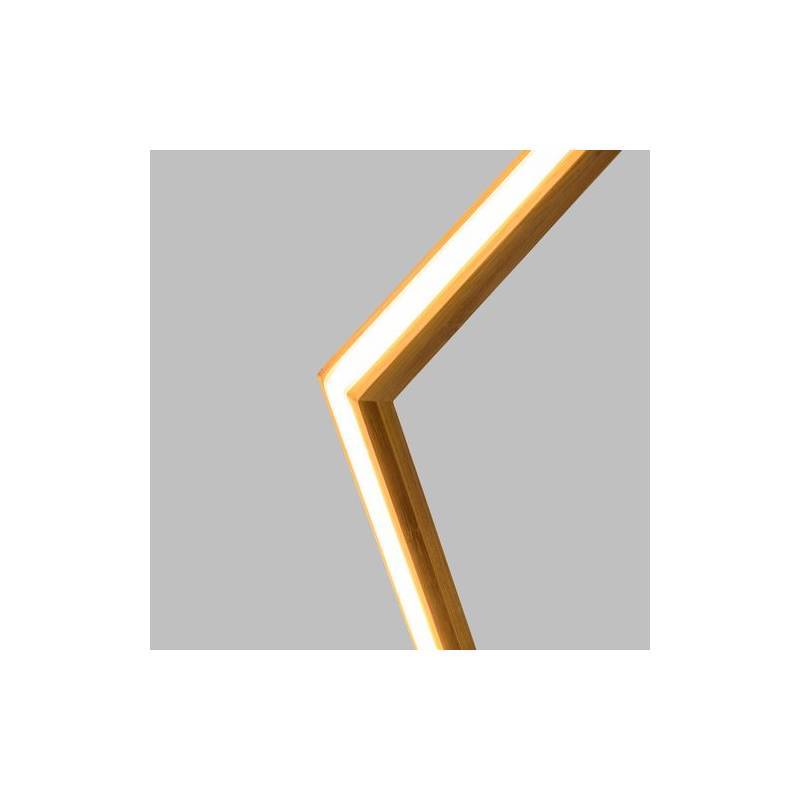 Lotti - étoile lumineuse de noël bois naturel néon led blanc chaud Bois Naturel Clair ø35cm Lotti - Imagen 4
