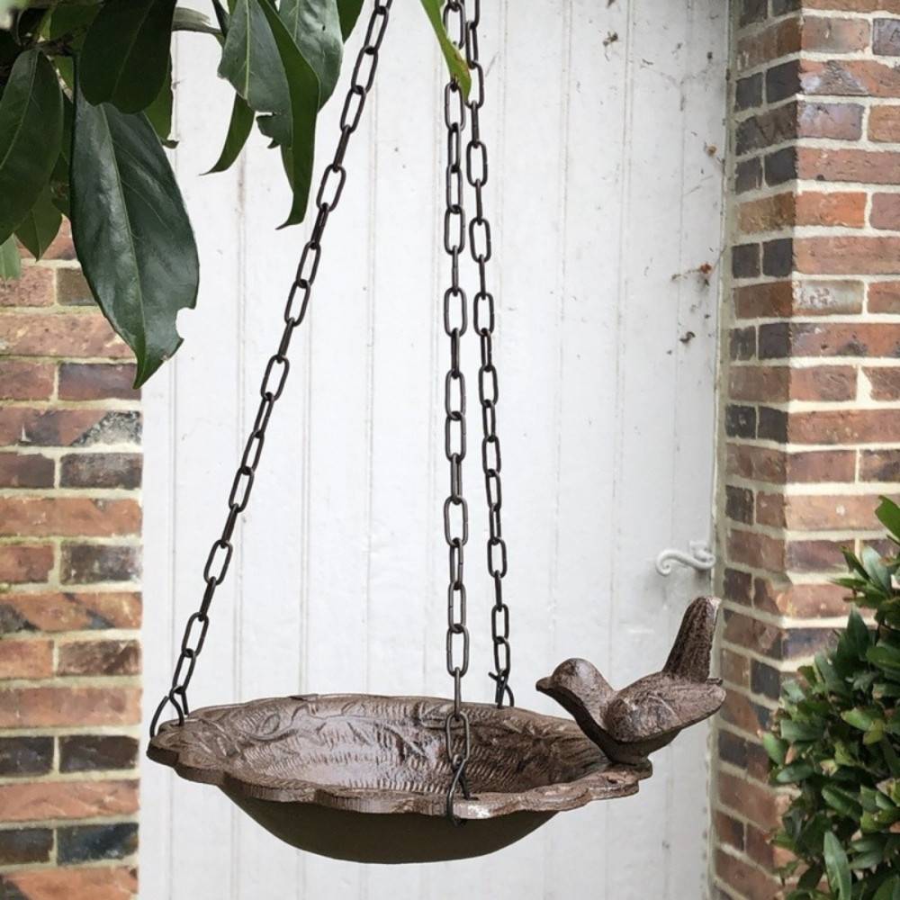 Chemin De Campagne - Bain d'oiseaux à suspendre par des chainettes Ø.18.5 x Ht.38 cm Chemin de campagne - Imagen 2