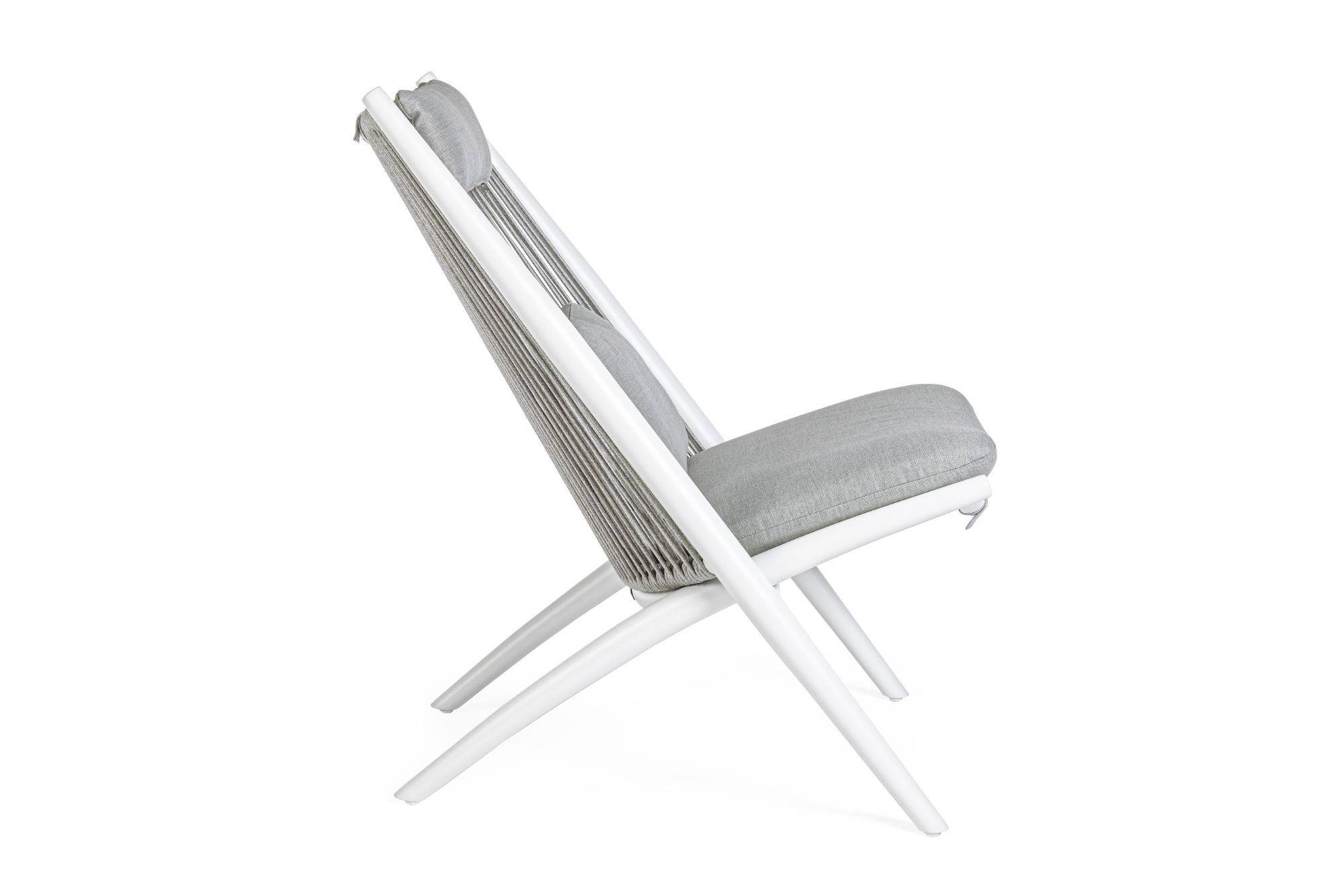 Autre - Chiliennes de jardin lounge design en métal (lot de 2) - BELLE ILE - Imagen 5