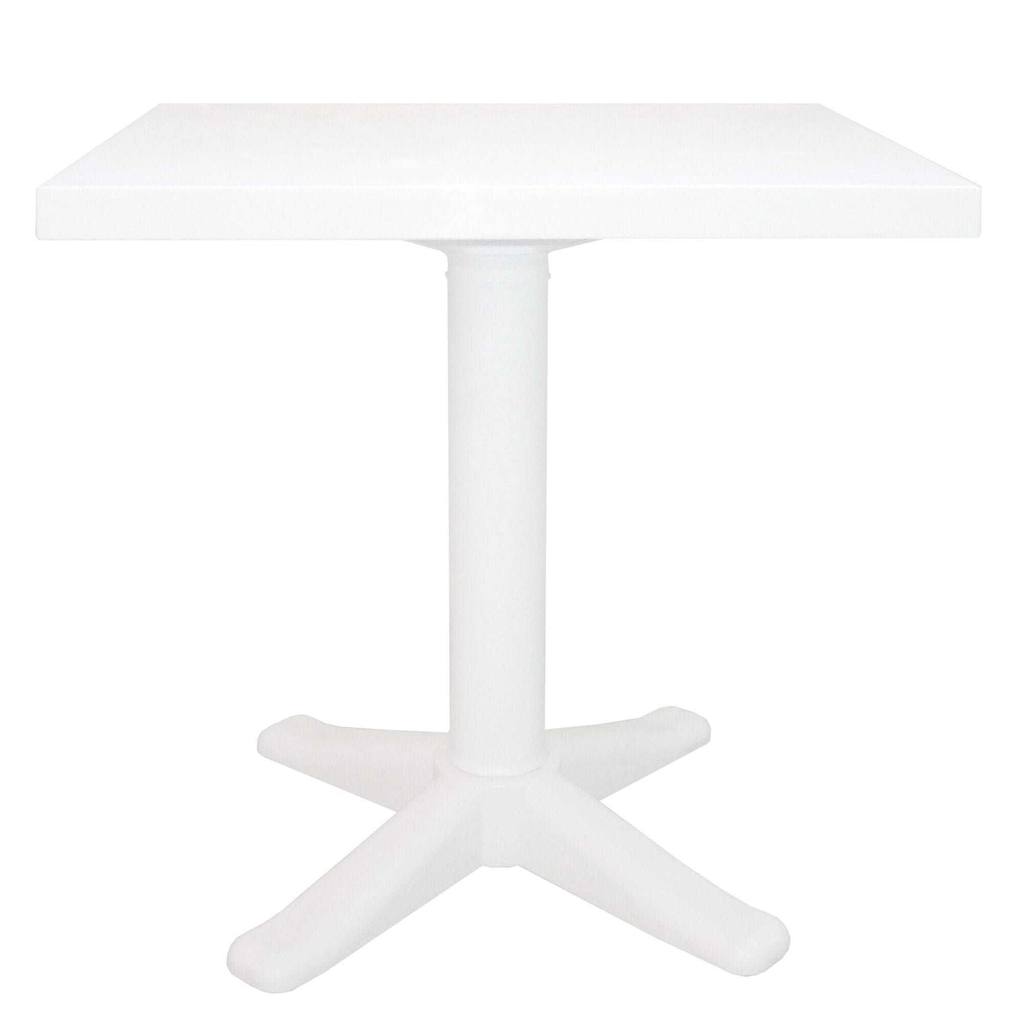 Table carrée extérieure 70x70 blanc BANYOLES garbar - Image 1