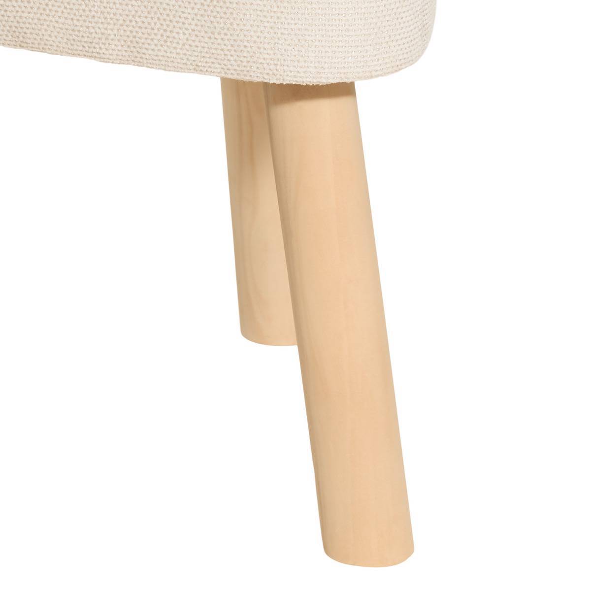Atmosphera - Tabouret "Thena" blanc ivoire - Atmosphera Créateur d'intérieur - Imagen 2