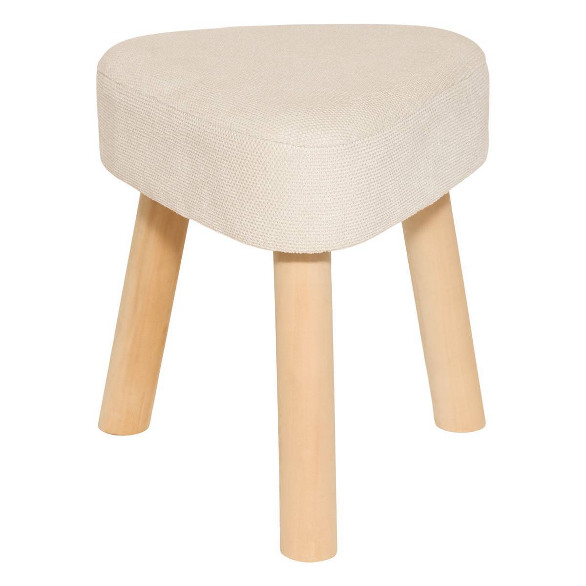 Atmosphera - Tabouret "Thena" blanc ivoire - Atmosphera Créateur d'intérieur - Imagen 1