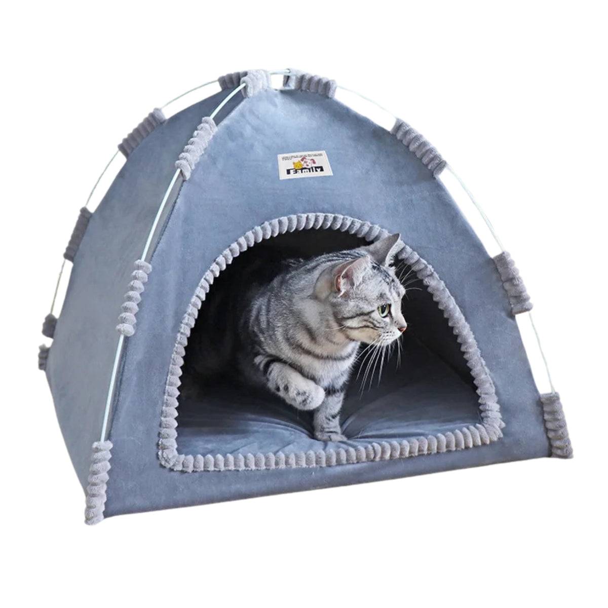 Tente pour chat en coton avec coussin - Lexamen - Image 1