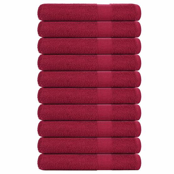 Lot De 6 Serviettes De Toilette Tissu Éponge 100% Coton Terracotta 50 X Lot De 6 Serviettes De Toilette Tissu Éponge 100% Coton Terracotta 50 X