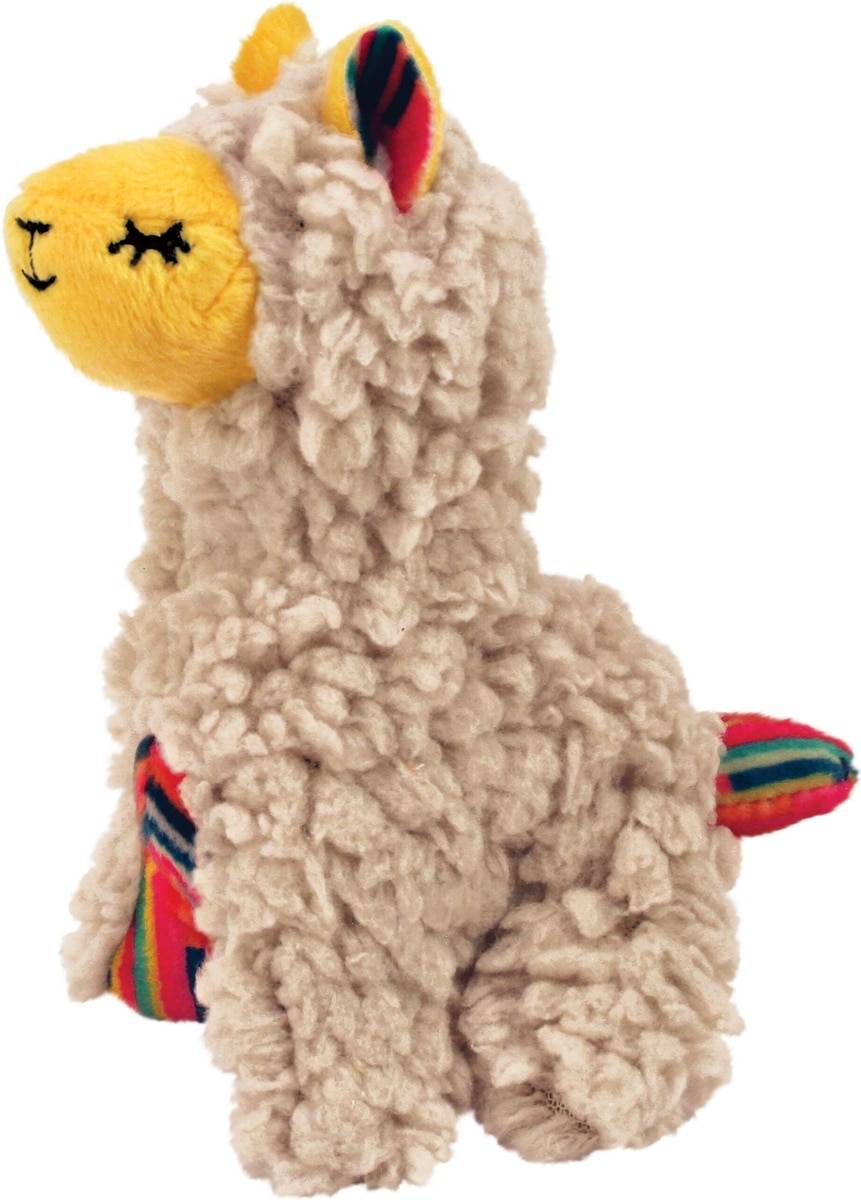 Kong - Juguete para gatos de peluche suave con forma de llama 12,5 x 5,5 x 8,5 cm - KONG