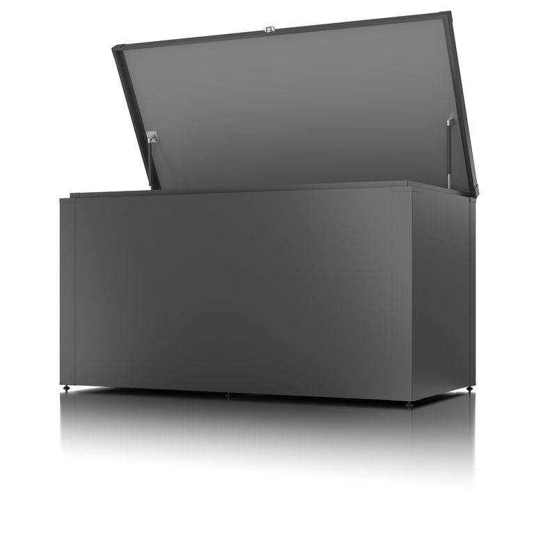 Guardi - Coffre haut de rangement polyvalent - taille M - Anthracite - 159x76,5x82,2 - acier Guardi - Imagen 2