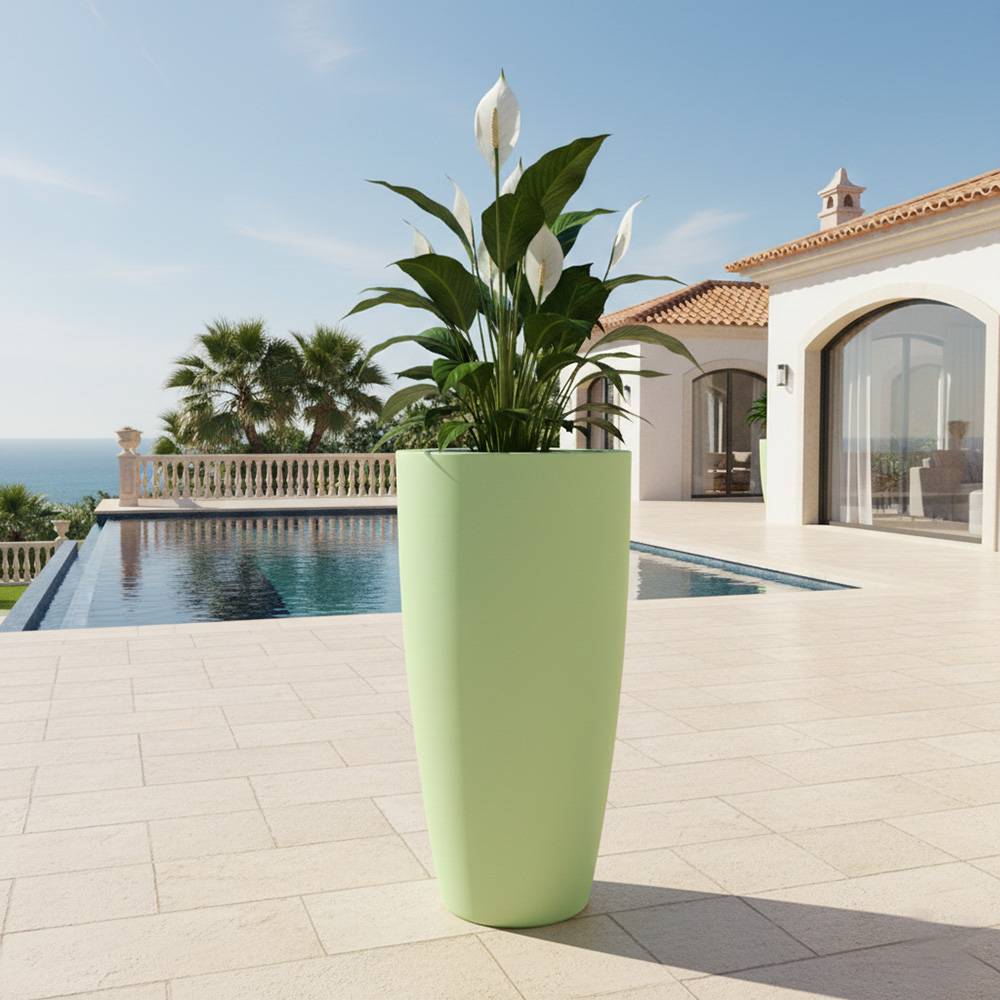 Pot de fleurs conique 200l delight - plast'up rotomoulage - Image 2