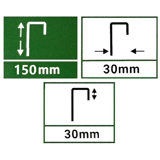 Gt Garden - Lot de 50 piquets de fixation pour jardin en acier galvanisé - Longueur 150 mm - GT GARDEN - Image 2