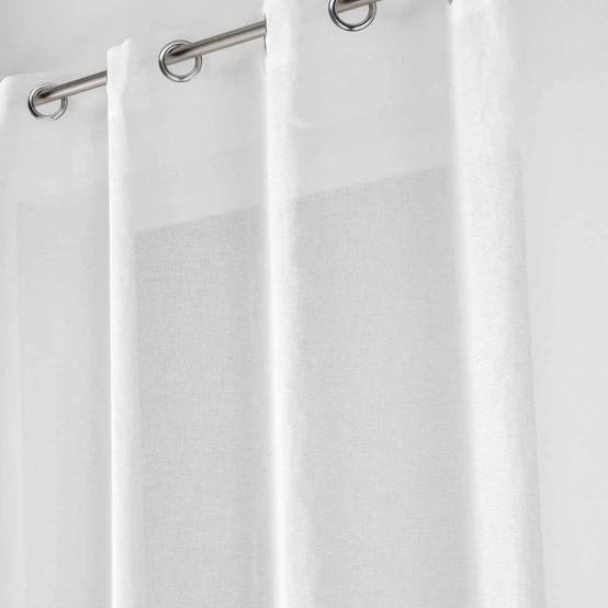 Rideau Voilage à Œillets "Malina" 140x240cm Blanc - Image 2