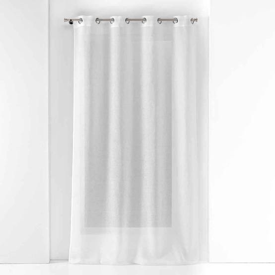 Rideau Voilage à Œillets "Malina" 140x240cm Blanc - Image 1