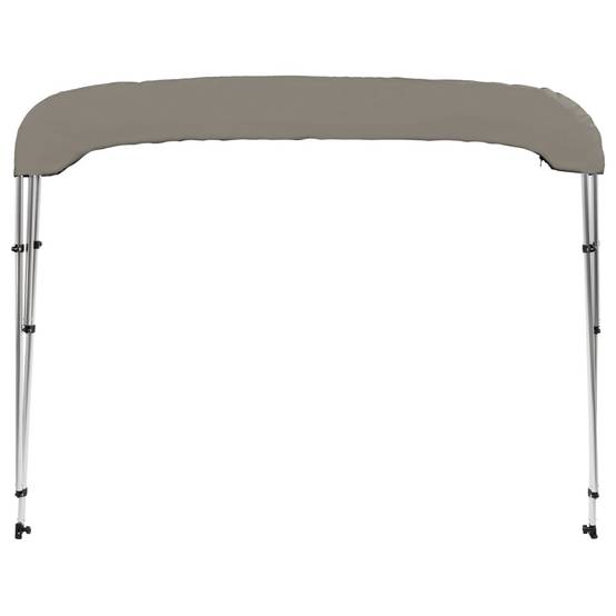 Store banne | Auvent bimini à 3 arceaux gris 183x160x137 cm Maison Chic - Image 4