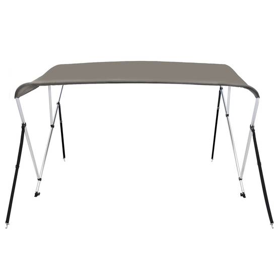 Store banne | Auvent bimini à 3 arceaux gris 183x160x137 cm Maison Chic - Image 3