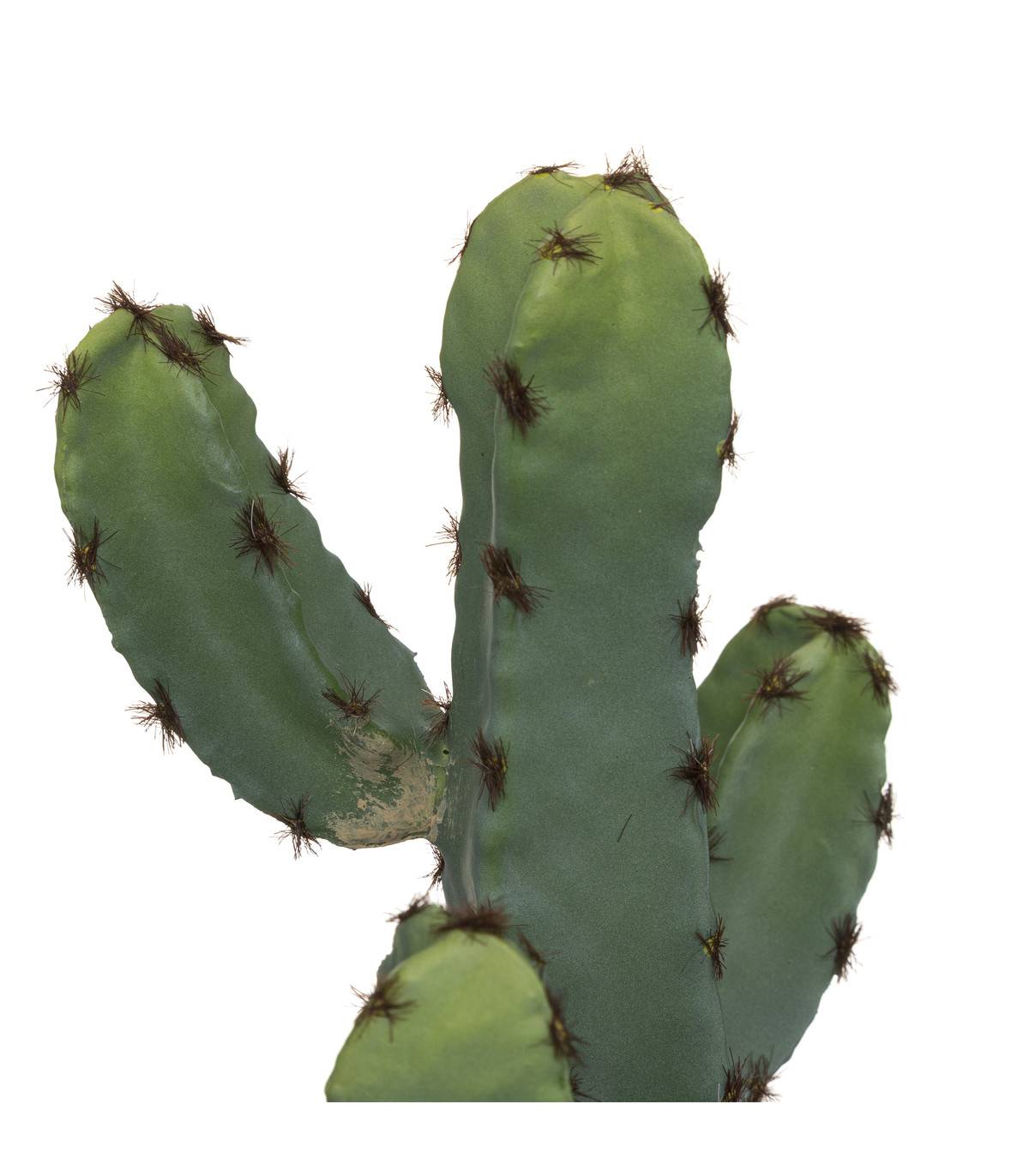 Plante artificielle Cactus en Pot Céramique H 24 cm - Imagen 2