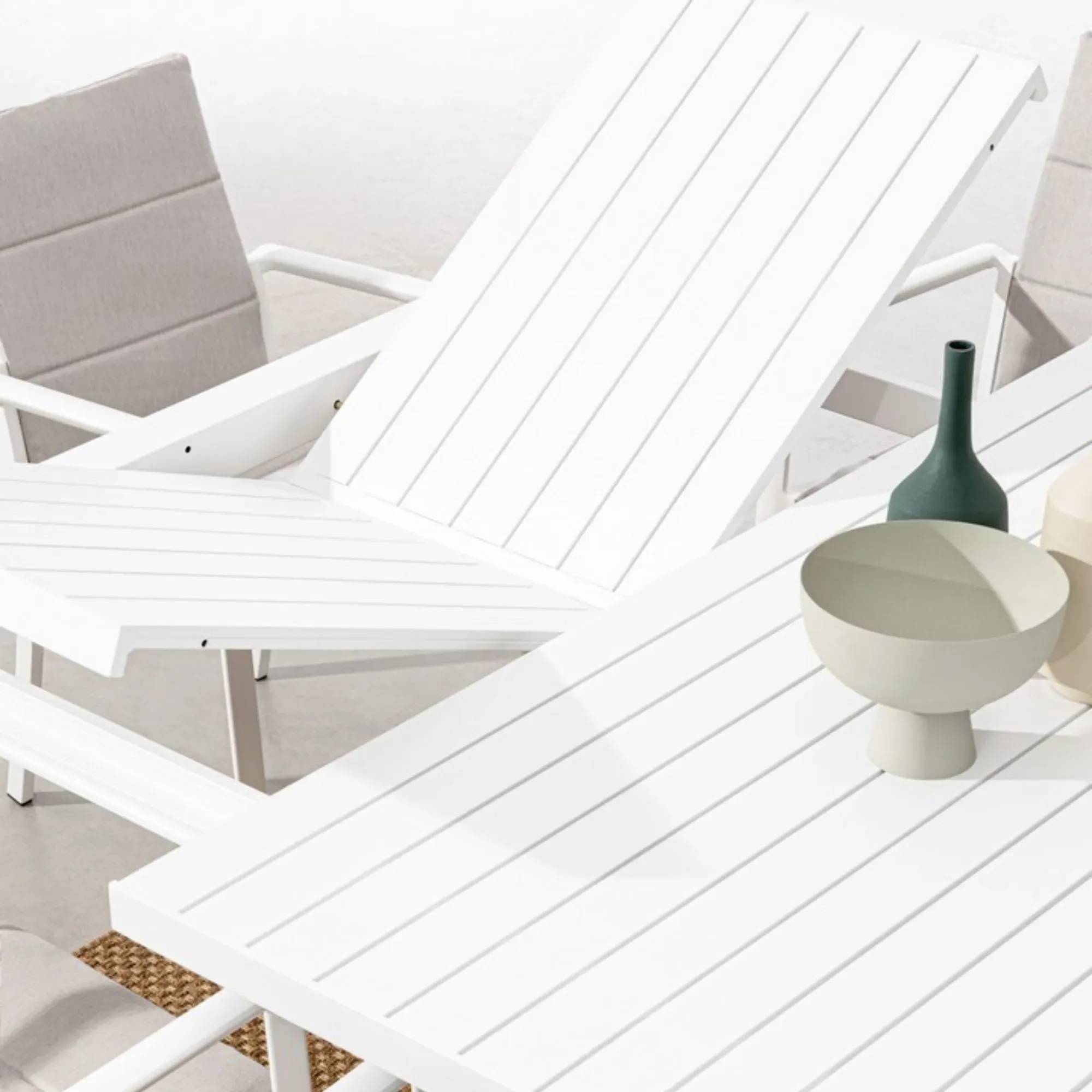 Autre - Table de jardin carrée extensible en métal L97/149 6/8 personnes - AVIGNON - Imagen 3