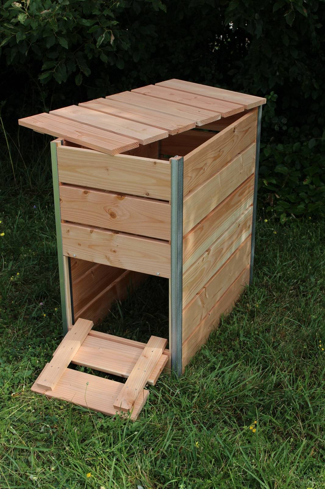 Mon Petit Potager - Composteur bois Douglas 246L STEEL - 80x45x82 cm - Epaisseur 19mm - mon PETIT POTAGER - Image 3
