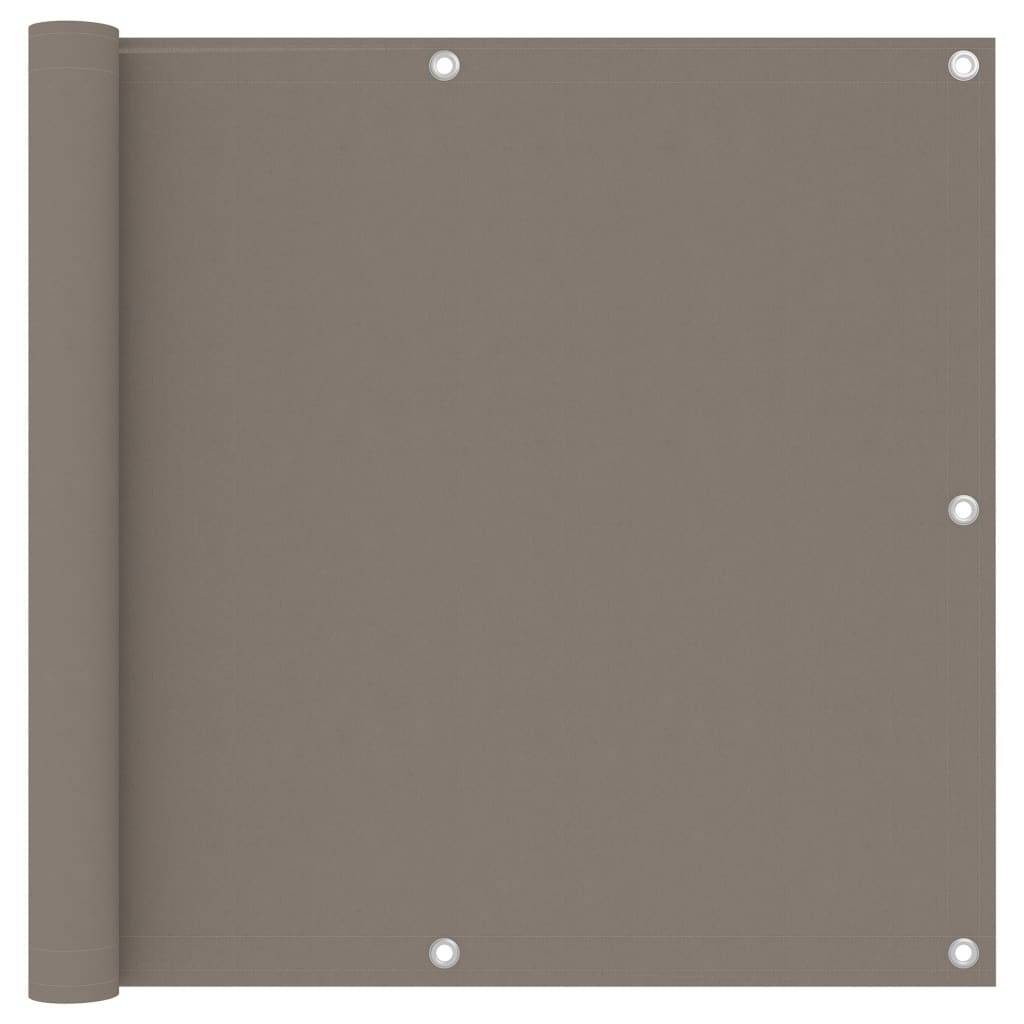 Helloshop26 - Écran de balcon brise pare vue protection confidentialité 90 x 400 cm tissu oxford taupe - Imagen 1