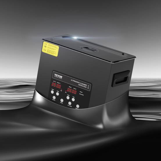 VEVOR Nettoyeur ultrasons numérique 6L, 180W, mode doux et dégazage, chauffage/minuterie, pour prothèses, bijoux, outils. - Image 8