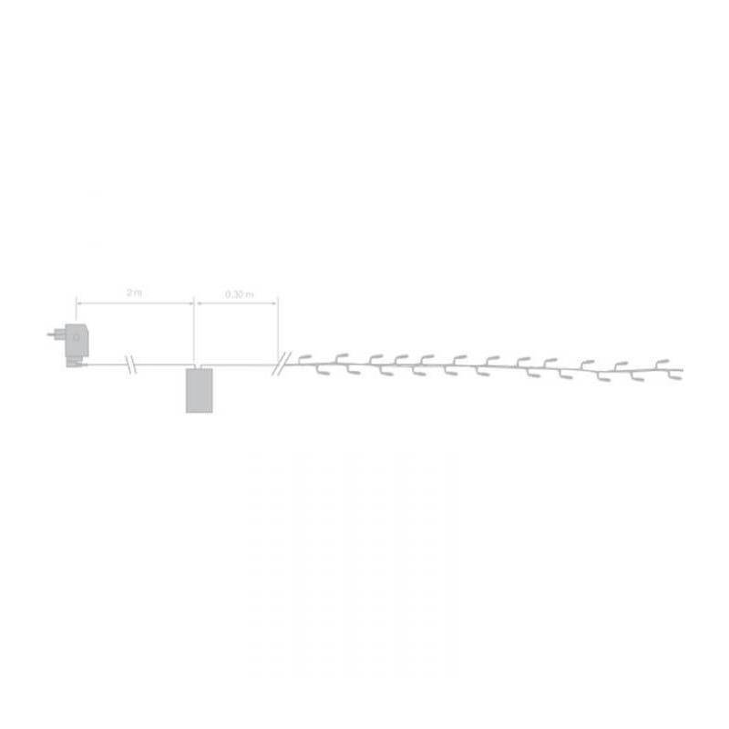 Lotti - Guirlande lumineuse led bleue 16 mètres câble vert Lotti - Imagen 2
