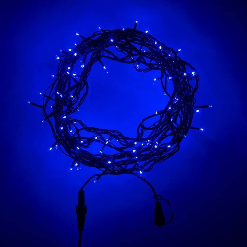 Lotti - Guirlande lumineuse led bleue 16 mètres câble vert Lotti - Imagen 1