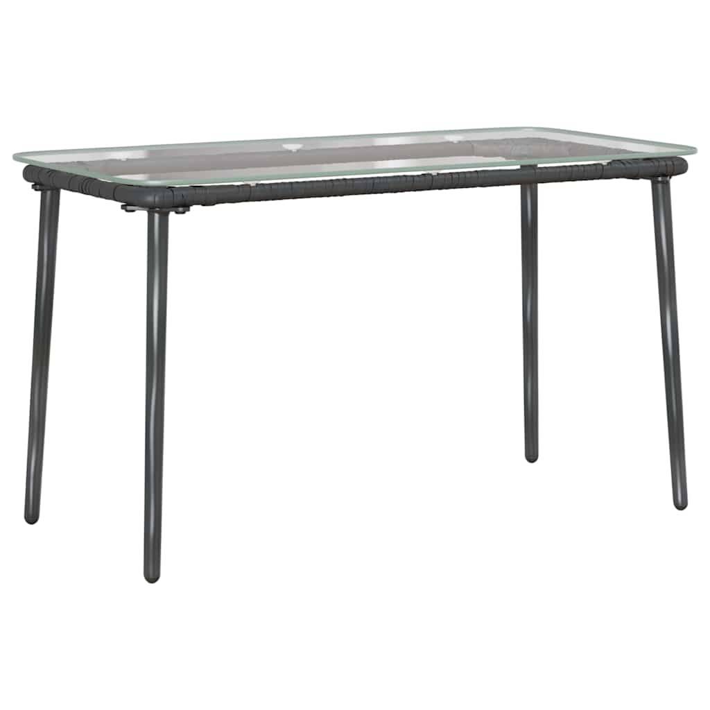 PANGIVO - Table de jardin Noir 80 x 40 x 45 cm Polyrotin - PANGIVO - Image 2