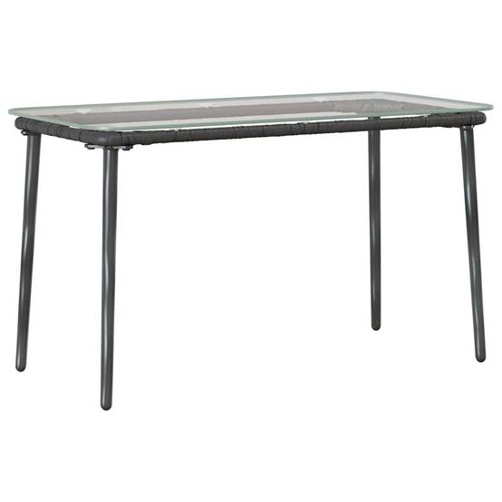 PANGIVO - Table de jardin Noir 80 x 40 x 45 cm Polyrotin - PANGIVO - Image 6