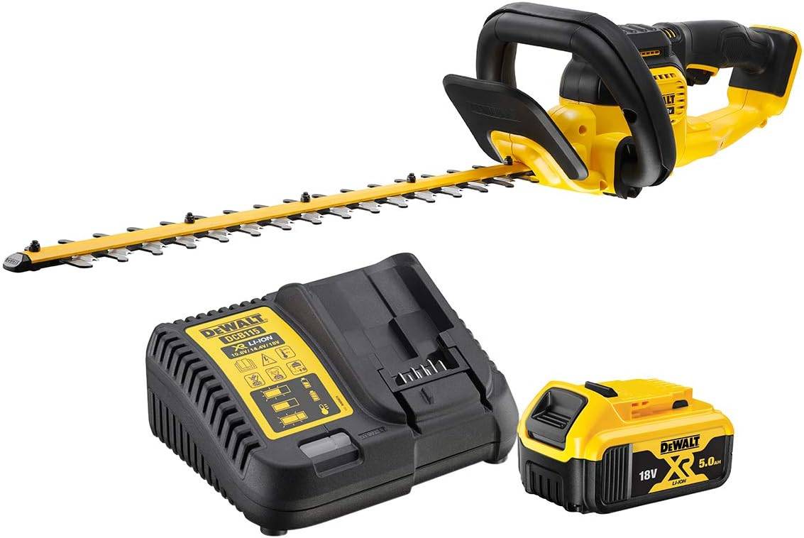 Taille haies 55 cm XR 18V - 1 batterie 5Ah + 1 Chargeur - DEWALT - DCMHT563P1-QW - Image 1